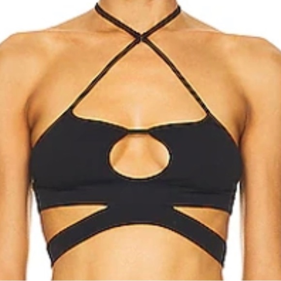 Net a Porter Cutout ribbed stretch-jersey bra - Picture 1 of 3